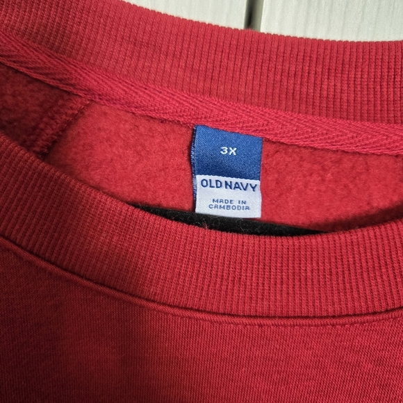 Old Navy NWT Plus Size Crewneck in Burgundy - Size 3x - Picture 4 of 8